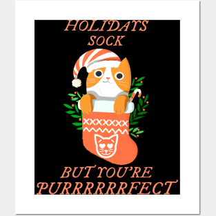 Holidays Sock But You're Perfect Posters and Art